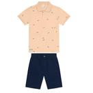 Conjunto trick Nick 2 Peças Short e Blusa Polo Masculino Infantil Estiloso e Confortável!