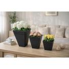 Conjunto Trio De Vasos Decorativos Elegantes Para Sala 2- Risco