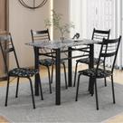 Conjunto Tubular de Mesa e Cadeiras Palma