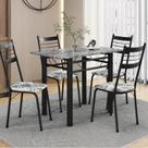 Conjunto Tubular de Mesa e Cadeiras Palma