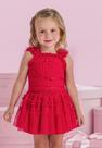 Conjunto Tule Festa Vermelho Petit Cherie