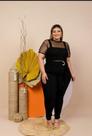 Conjunto tule+top+calça no nucrepe