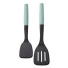 Conjunto Turner KitchenAid Classic Plastic de 2 peças Aqua