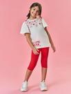 Conjunto Tutti-Frutti Blusa E Calça Capri Vermelho - Cinti