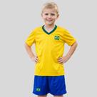 Conjunto Uniforme Brasil Infantil Juvenil Camisa e Shorts