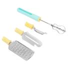 Conjunto Utensilios De Cozinha 4 Em 1 Ralador Faca Batedeira Descascador Aço Inox Conjunto Utensilios De Cozinha 4 Em 1 Ralador Faca Batedeira Descascador Aço Inox
