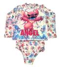 Conjunto UV Infantil Menina Proteção Solar 50+ LIlo Stitch