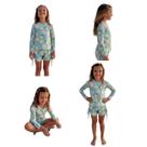 Conjunto UV moda praia infantil menina