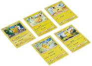 Conjunto variado de 5 cartas Pokémon Pikachu