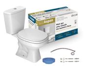 Conjunto Vaso Caixa Acoplada Acessórios Aspen Branca Deca Conjunto Vaso Caixa Acoplada Acessórios Aspen Branca Deca