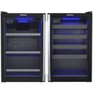 Conjunto Venax Cervejeira Blue Light E Adega Piubella preto fosco Porta Invertida 127V
