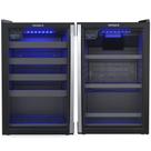 Conjunto Venax Expositora Champanheira Porta Invertida e Cervejeira Blue Light 100 Litros Preto Fosc