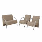 Conjunto Vênus Braço Alumínio Suede Cappuccino Conjunto Vênus Braço Alumínio Suede Cappuccino