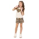 Conjunto verão Infantil kyly em malha 100% algodão regata tamanho:16cor:marrom