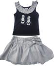 Conjunto Verão Menina Infantil Saia Dokinha