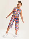 Conjunto Verão Menina Tulipa Cropped Com Abertura nas Costas e Calça Pantacourt Conjunto Verão Menina Tulipa Cropped Com Abertura nas Costas e Calça Pantacourt