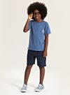 Conjunto Verão Menino Azul Camiseta e Bermuda Com Bolso Molekada Future Conjunto Verão Menino Azul Camiseta e Bermuda Com Bolso Molekada Future