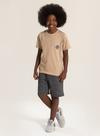Conjunto Verão Menino Marrom Camiseta e Bermuda Com Bolso Molekada Future Conjunto Verão Menino Marrom Camiseta e Bermuda Com Bolso Molekada Future