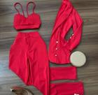Conjunto Vermelho 3 Peças