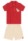 Conjunto Vermelho Bebê Menino Brandili
