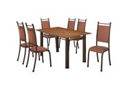 Conjunto Verona 06 Cadeiras com Base Acre BM Tubulares Conjunto Verona 06 Cadeiras com Base Acre BM Tubulares