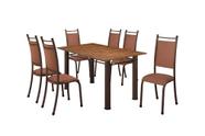Conjunto Verona 06 Cadeiras com Base Acre BM Tubulares Conjunto Verona 06 Cadeiras com Base Acre BM Tubulares
