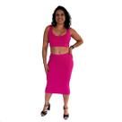 Conjunto Versátil Tricôt Modal Saia Longa com Blusinha