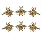 Conjunto Vintage Brass Bee Knobs Perilla Home com 6