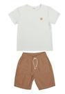 Conjunto Vintage Camiseta Malha Waffle Have Fun Conjunto Vintage Camiseta Malha Waffle Have Fun