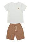 Conjunto Vintage Camiseta Malha Waffle Have Fun Conjunto Vintage Camiseta Malha Waffle Have Fun