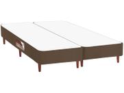 Conjunto Visco Plus L20 F.A Colchões King Size Box Castor Revolution Marrom 193x203x72cm