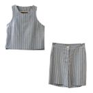 Conjunto viscolinho list blusa e bermuda del amo