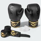 Conjunto Vollo Boxe E Muay Thai 10oz - unissex - preto e dourado
