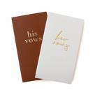 Conjunto Vow Books Pretty Robes Premium Leather His and Hers