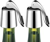 Conjunto Wine Stoppers ERHIRY de 2 em aço inoxidável com vedação de silicone