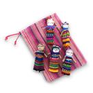 Conjunto Worry Doll Thorness de 5 guatemaltecos feitos à mão com bolsa de armazenamento