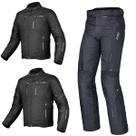 Conjunto X11 Calça Versa + Jaqueta Iron 3 Preta Motocicleta Conjunto X11 Calça Versa + Jaqueta Iron 3 Preta Motocicleta