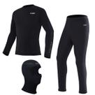 Conjunto x11 climate 1 blusa segunda pele + calça segunda pele + balaclava