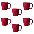 Conjunto Xícara de Café Canequinha Cerâmica 120ml Kit 6 unidades Cores Diversas