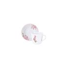 Conjunto Xícara e Pires de Chá Tramontina Poème em Porcelana Decorada 185 ml 2 Peças