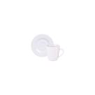 Conjunto Xícara Pires Café Tramontina Vibrare Porcelana 70ml 2 Peças