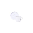 Conjunto Xícara Pires Chá Leonora Porcelana 185ml 2pçs