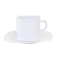 Conjunto Xícara Quadrada com Pires em Melamina 250 ml Conjunto Xícara Quadrada com Pires em Melamina 250 ml