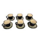 CONJUNTO XÍCARAS CAFÉ 90ml QUADRADAS - PRETO FOSCO COM PIRES CONJUNTO XÍCARAS CAFÉ 90ml QUADRADAS - PRETO FOSCO COM PIRES