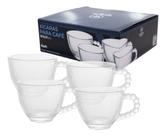Conjunto Xícaras Sem Pires De Cristal Bolinha 80ml Café Chá