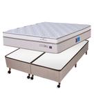 Conjunto Zen Plus Bioquântico Vibroterapia Queen Size Box Castor Reveolution Bege 158x198x76cm