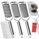 Conjunto Zester Grater Set Vovoly de 4 peças Pro com lâmina de aço inoxidável