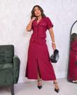 Conjunto zoe marsala alfaiataria