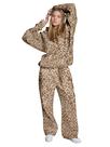 Conjuntos de 2 peças, calças de moletom femininas com capuz e leopardo Ythomm Conjuntos de 2 peças, calças de moletom femininas com capuz e leopardo Ythomm
