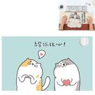 Conjuntos de acessórios de computador inverno escritório aquecimento mouse pad tapete de mesa ac 220v cn tamanho do plugue: 60x36cm coração gato